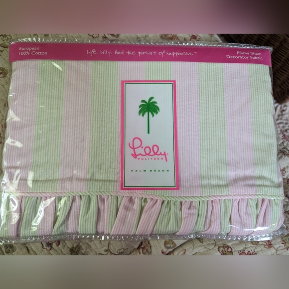 Lilly Pulitzer Palm beach euro pillow sham - Picture 2 of 6